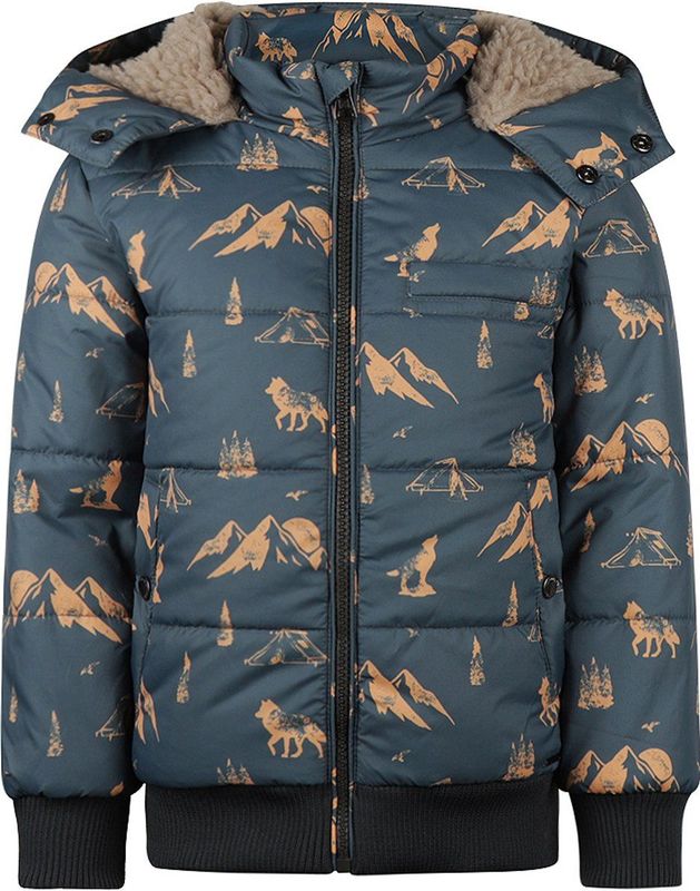 Koko Noko - Gewatteerde Winterjas - Steel Blue