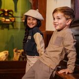 Koko Noko - Jongens T-shirt - Taupe - Lange Mouwen