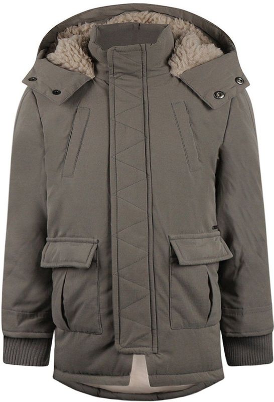 Koko Noko - Jongens Parka Jas - Mid Grey