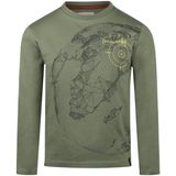 Koko Noko - Longsleeve - Groen - Wereldkaart en Kompasprint