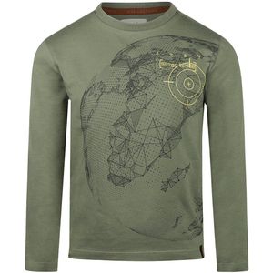 Koko Noko - Longsleeve - Groen - Wereldkaart en Kompasprint