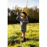 Koko Noko - Sweatjurk - Grijsblauw - Rib Gebreid