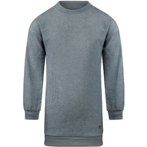 Koko Noko - Sweatjurk - Grijsblauw - Rib Gebreid
