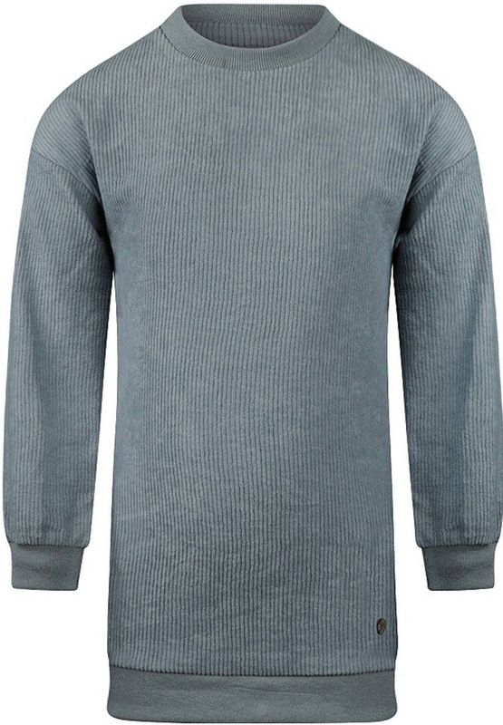 Koko Noko - Sweatjurk - Grijsblauw - Rib Gebreid