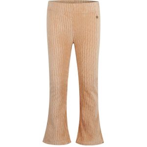 Koko Noko - Flared Broek - Caramel Brown - Ribstof