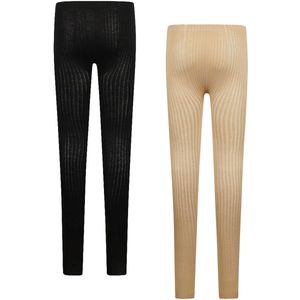 Koko Noko - Legging - Zwart en Zand - 2 PACK