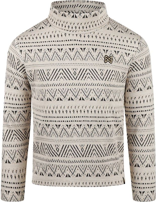 Koko Noko - Longsleeve - Ecru - Gebreid - Rib Structuur