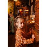 Koko Noko - Jurk - Bruin - Met Hartjes