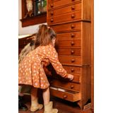 Koko Noko - Jurk - Bruin - Met Hartjes