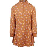 Koko Noko - Jurk - Bruin - Met Hartjes