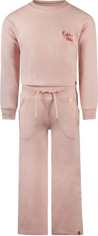 Koko Noko - Set - Lichtroze - Sweater en Lange Wide Leg Broek