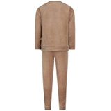 Charlie Choe - Velours Pyjama - Bruin - Meisjes - Puppy Print