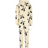 Charlie Choe - Fleece Huispak - Off White - Panda - Meisjes