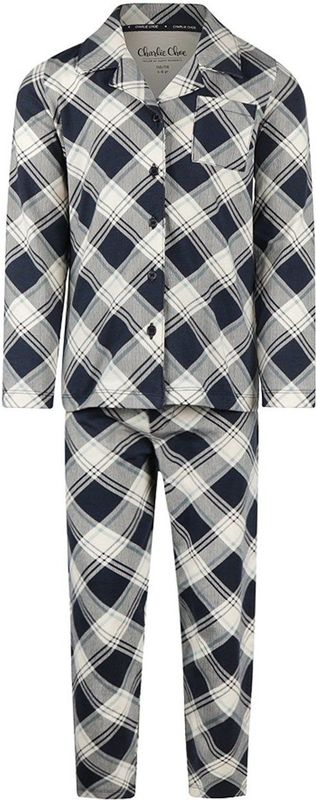 Charlie Choe - Pyjama - Ruit - Blauw