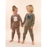 Charlie Choe - Velours Pyjama - Groen - Draak - Warme Winter Kinder Pyjama