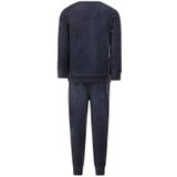 Charlie Choe - Velours Pyjama - Blauw - Leeuw - Warme Winter Kinder Pyjama