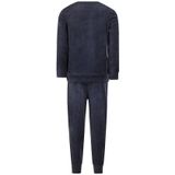 Charlie Choe - Velours Pyjama - Blauw - Leeuw - Warme Winter Kinder Pyjama