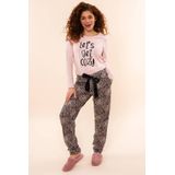 Charlie Choe - Pyjamabroek - Bruin/Lichtroze