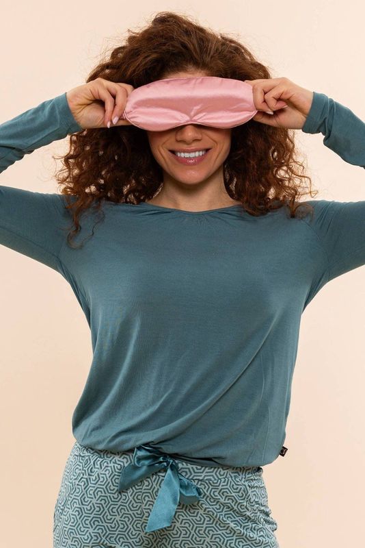 Charlie Choe - Pyjamatop - Groen - Dames - Lange Mouwen