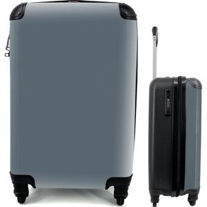 SleevesAndCases - Koffer - Blauw - Effen kleur - Reiskoffer - 35x55 cm - Trolley handbagage - Trolley - Reiskoffer met wielen
