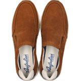 Australian Eagle - Instappers - Cognac - Nubuck - Leer - Rubber Zool