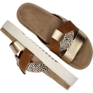 Maruti - Bari Slippers Cognac - Gold - Pixel Offwhite - Sandal