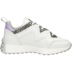 Maruti Sneakers/lage-sneakers dames b6h white lilac pixel offwhite leer combi