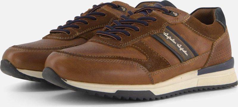 Australian - Nelson - Sneakers - Leer - Vetersluiting - Platte Zool