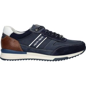 Heren Sneakers Australian Filmon Leather Mid Blue-cognac Blauw - Maat 43