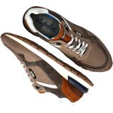 Heren Sneakers Australian Novecento Grey-cognac-white Grijs - Maat 46