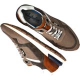 Heren Sneakers Australian Novecento Grey-cognac-white Grijs - Maat 42
