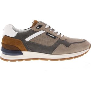 Heren Sneakers Australian Novecento Grey-cognac-white Grijs - Maat 45