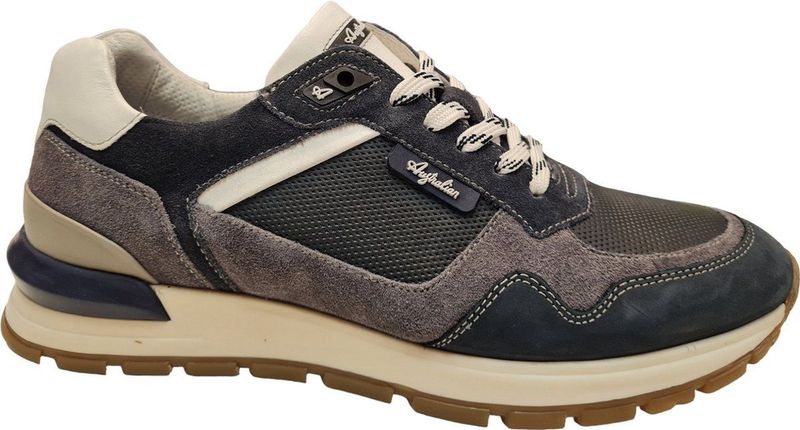 Australian Novecento Lage Sneakers Blauw - Suède - Heren