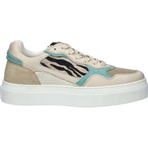Maruti - Tavi Sneakers Blauw - Offwhite - Blue - Zebra