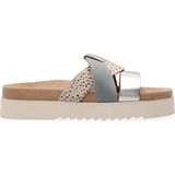 Maruti - Bari Slippers Blauw - Pixel Offwhite - Blue - Silver