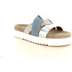 Maruti - Bari Slippers Blauw - Pixel Offwhite - Blue - Silver
