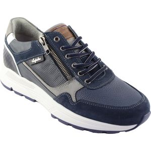 Australian Connery Heren Sneaker - 15.1646.02-SO2 Blauw/Grijs - Wijdte H - Maat 42