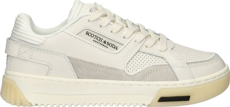 Scotch & Soda - New Cup - Sneakers - Wit - Leren