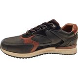 Australian Footwear - Bakersville - Veterschoenen - Zwart/Cognac - Leer