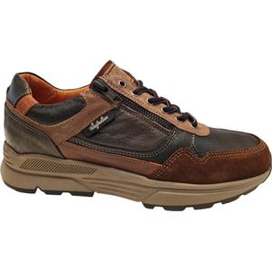 Australian Connery AHC Black Taupe Cognac Heren Sneakers - Cognac
