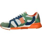 Scotch & Soda - Vivex - Heren Sneaker - Groen Multi - Suède en Nylon