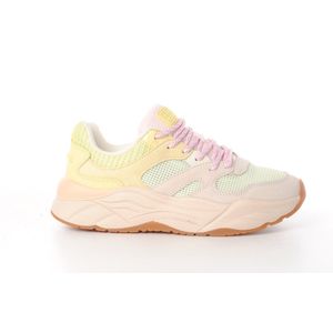 Scotch & Soda Dames Sneaker Celest Mesh Beige Groen