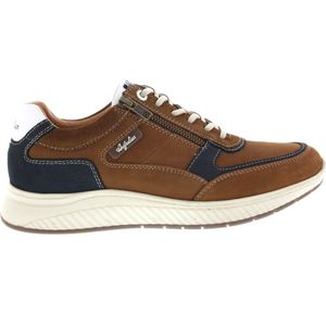 Australian Footwear - Maurizio - Veterschoenen - Cognac/Blauw - Leer
