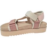 Maruti - Beau - Sandalen - Roze - Leer/Textiel - Klittenbandsluiting