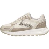 Maruti - Dames Sneaker in Zwart met Goud en Beige Accenten