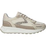 Maruti - Dames Sneaker in Zwart met Goud en Beige Accenten