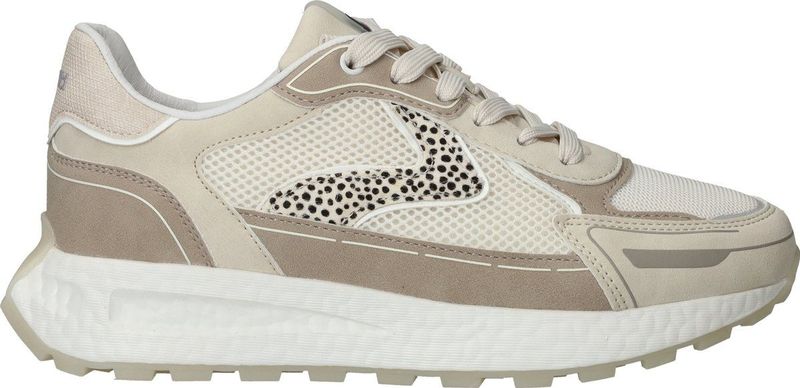 Maruti - Dames Sneaker in Zwart met Goud en Beige Accenten