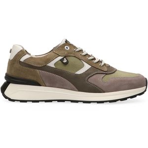 Australian - Kyoto - Sneakers - Groen Combi - Leer en Nubuck