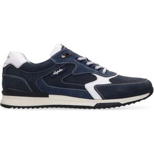 AUSTRALIAN HEREN SNEAKERS BLAUW 15.1667.02-SKU BAKERSVILLE BLUE LEATHER SKU BLUE-WHITE-BLUE MAAT 44