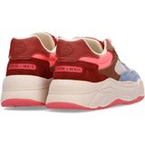 Scotch&Soda - Celest - Dames Sneaker - Blauw Multi - Suède/Iimitatieleer/Mesh